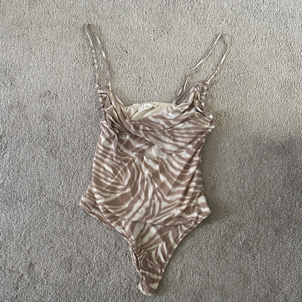 Zebra Print Bodysuit
